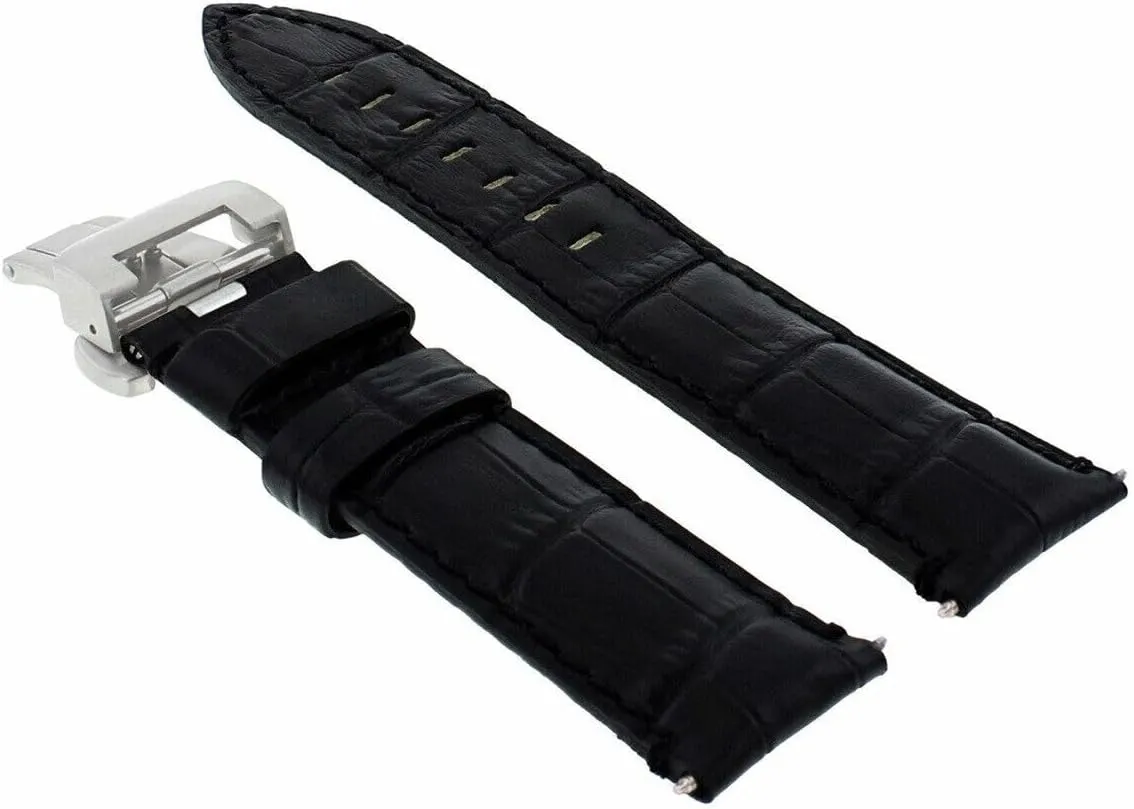 Ewatchparts 22mm - 24mm Rubber Diver Watch Band Strap Compatible With Panerai GMT Marina Luminor Radiomir