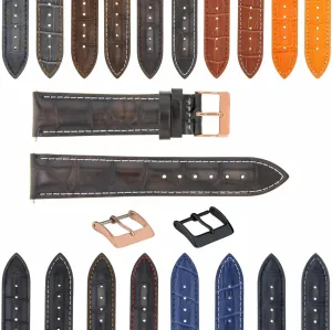Ewatchparts 22mm - 24mm Rubber Diver Watch Band Strap Compatible With Panerai GMT Marina Luminor Radiomir