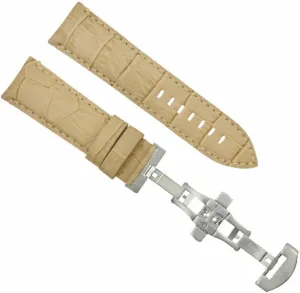 Ewatchparts 22mm - 24mm Rubber Diver Watch Band Strap Compatible With Panerai GMT Marina Luminor Radiomir
