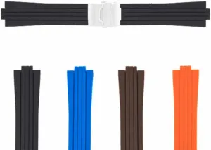 Ewatchparts 22mm - 24mm Rubber Diver Watch Band Strap Compatible With Panerai GMT Marina Luminor Radiomir