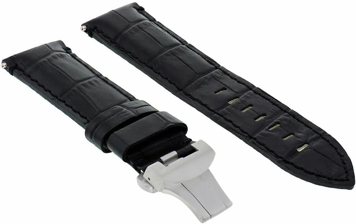 Ewatchparts 22mm - 24mm Rubber Diver Watch Band Strap Compatible With Panerai GMT Marina Luminor Radiomir