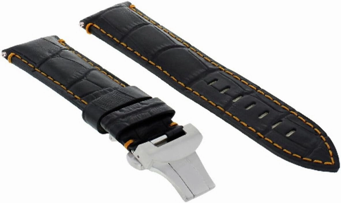 Ewatchparts 22mm - 24mm Rubber Diver Watch Band Strap Compatible With Panerai GMT Marina Luminor Radiomir