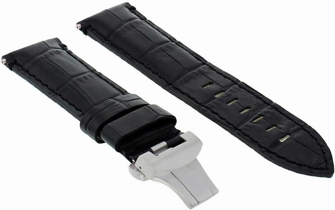 Ewatchparts 22mm - 24mm Rubber Diver Watch Band Strap Compatible With Panerai GMT Marina Luminor Radiomir