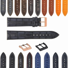 Ewatchparts 22mm - 24mm Rubber Diver Watch Band Strap Compatible With Panerai GMT Marina Luminor Radiomir