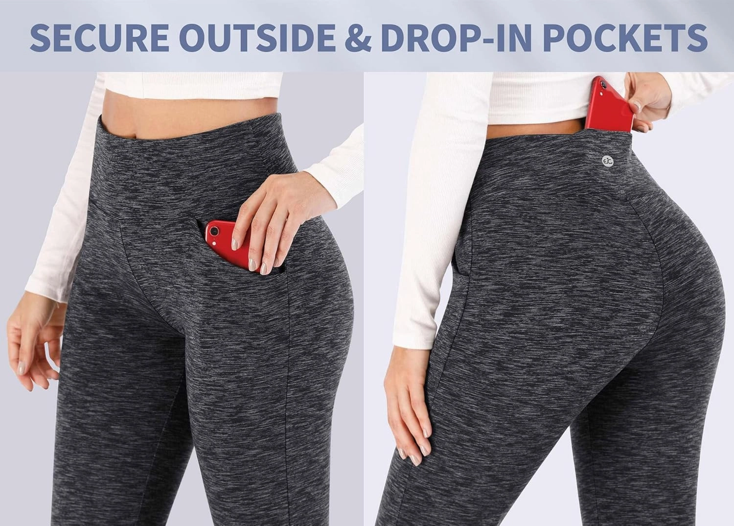 Ewedoos Bootcut Yoga Pants with Pockets for Women Wide Leg Pants Woman High Waisted Stretchy Work Pants for Yoga Workout