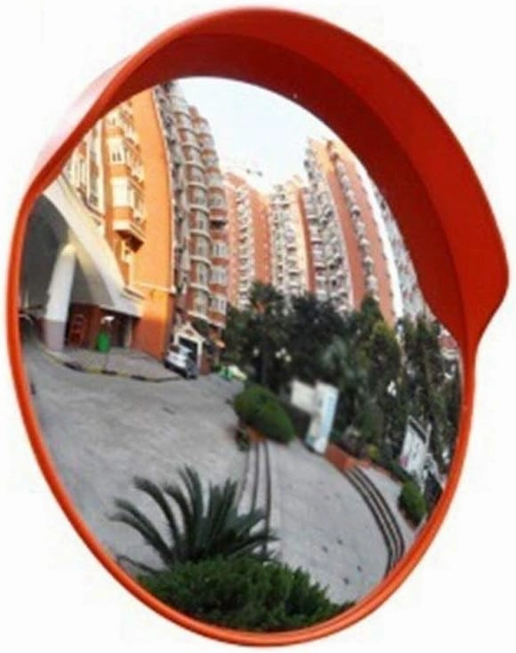 Family Door Mirror Security, Long-Lasting Panorama Convex Road Mirror Exterior PC Wide Angle Lens Outer Diameter: 45-100cm (Size: 60cm)