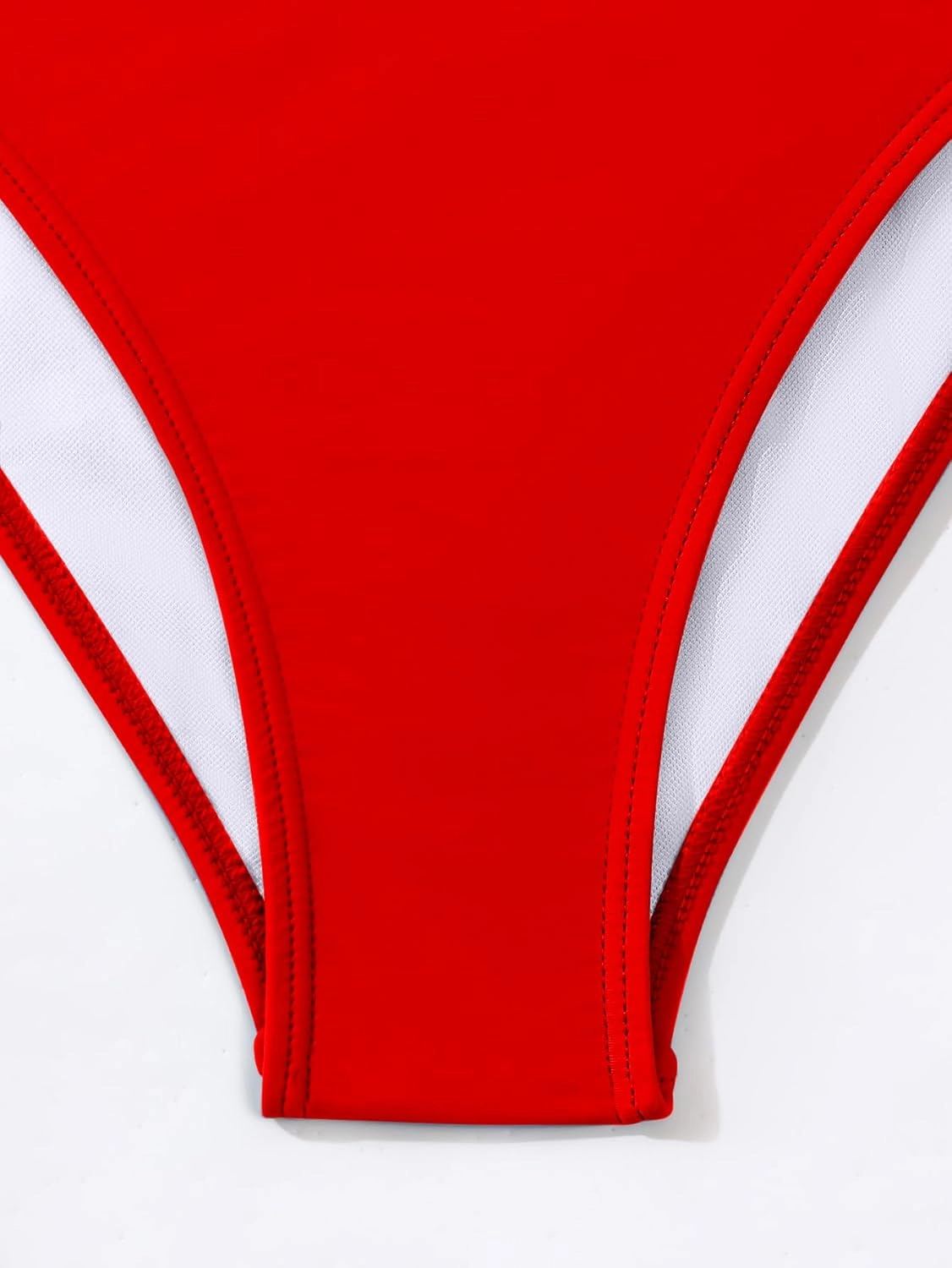 Fanuerg Women's Sexy V Neck Bikini Sets Hollow Out Two Piece Swimsuits Cutout Mid Waist Bathing Suit