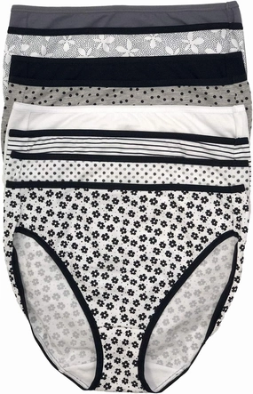 Felina Cotton Modal Hi Cut Panties - Sexy Lingerie Panties for Women - Underwear for Women 8-Pack