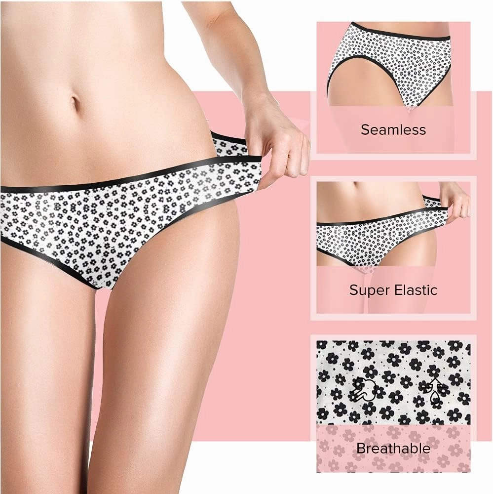 Felina Cotton Modal Hi Cut Panties - Sexy Lingerie Panties for Women - Underwear for Women 8-Pack