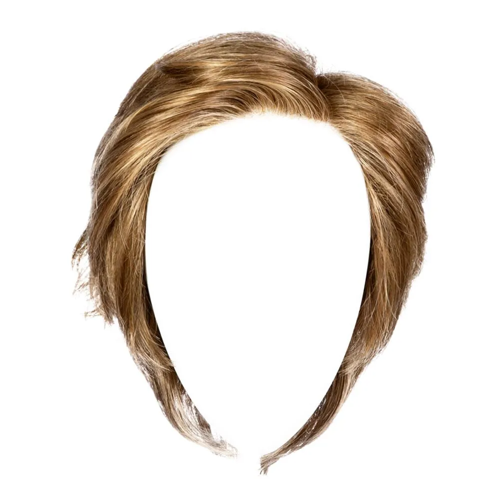 Femme & Flirty Short Shag Wig, Lightweight Volumous Style With Soft Layers, Average Cap, GL11-25SS Honey Pecan
