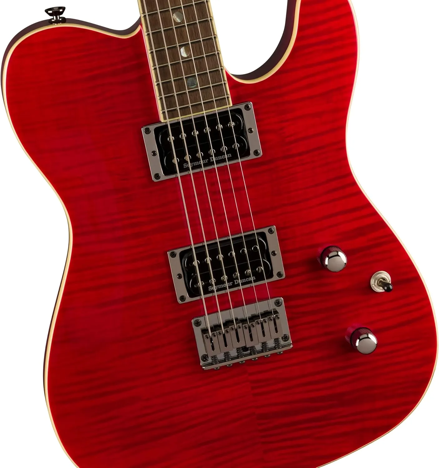 Fender Special Edition Custom Telecaster FMT Electric Guitar, Crimson Red Transparent, Laurel Fingerboard