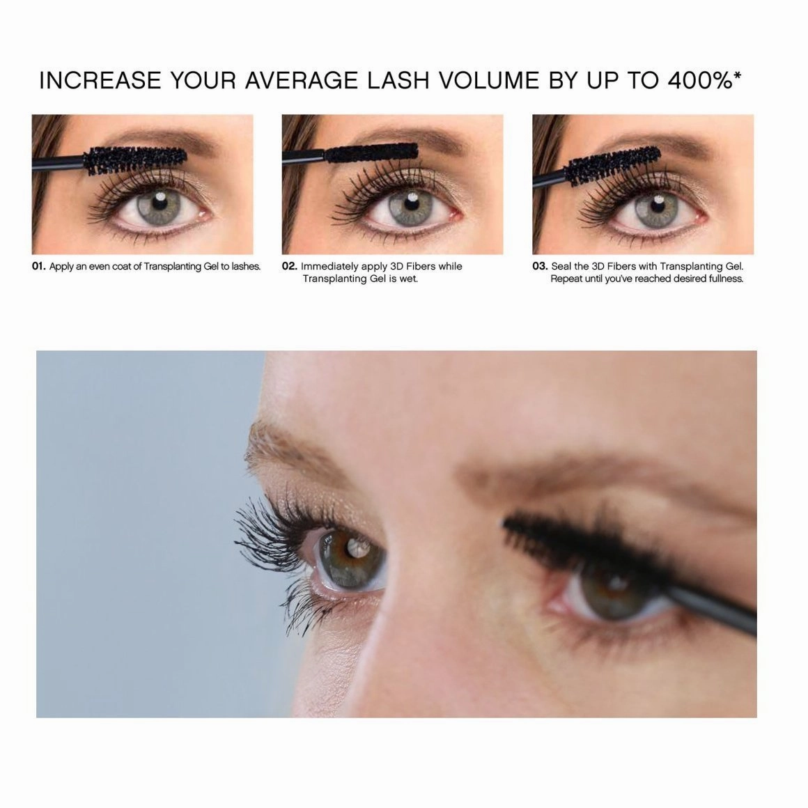 Fiber Free gift with purchase Mascara Secure platform 3D Silk