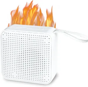 Fireplace Crackler Sound Box for Electric Fireplace, 2 in 1 Realistic Rechargeable Fire Crackling Sound Machine for Gas Fireplace, Fire Crackler Sound System, 3H Timer, Fire Noise
