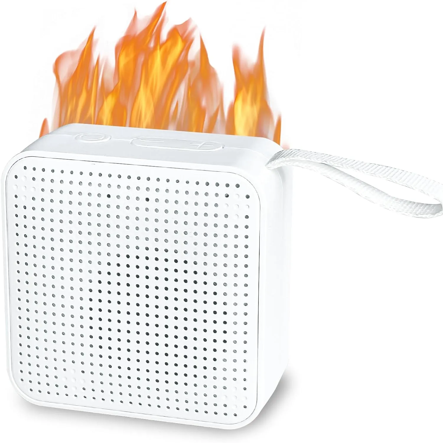 Fireplace Crackler Sound Box for Electric Fireplace, 2 in 1 Realistic Rechargeable Fire Crackling Sound Machine for Gas Fireplace, Fire Crackler Sound System, 3H Timer, Fire Noise