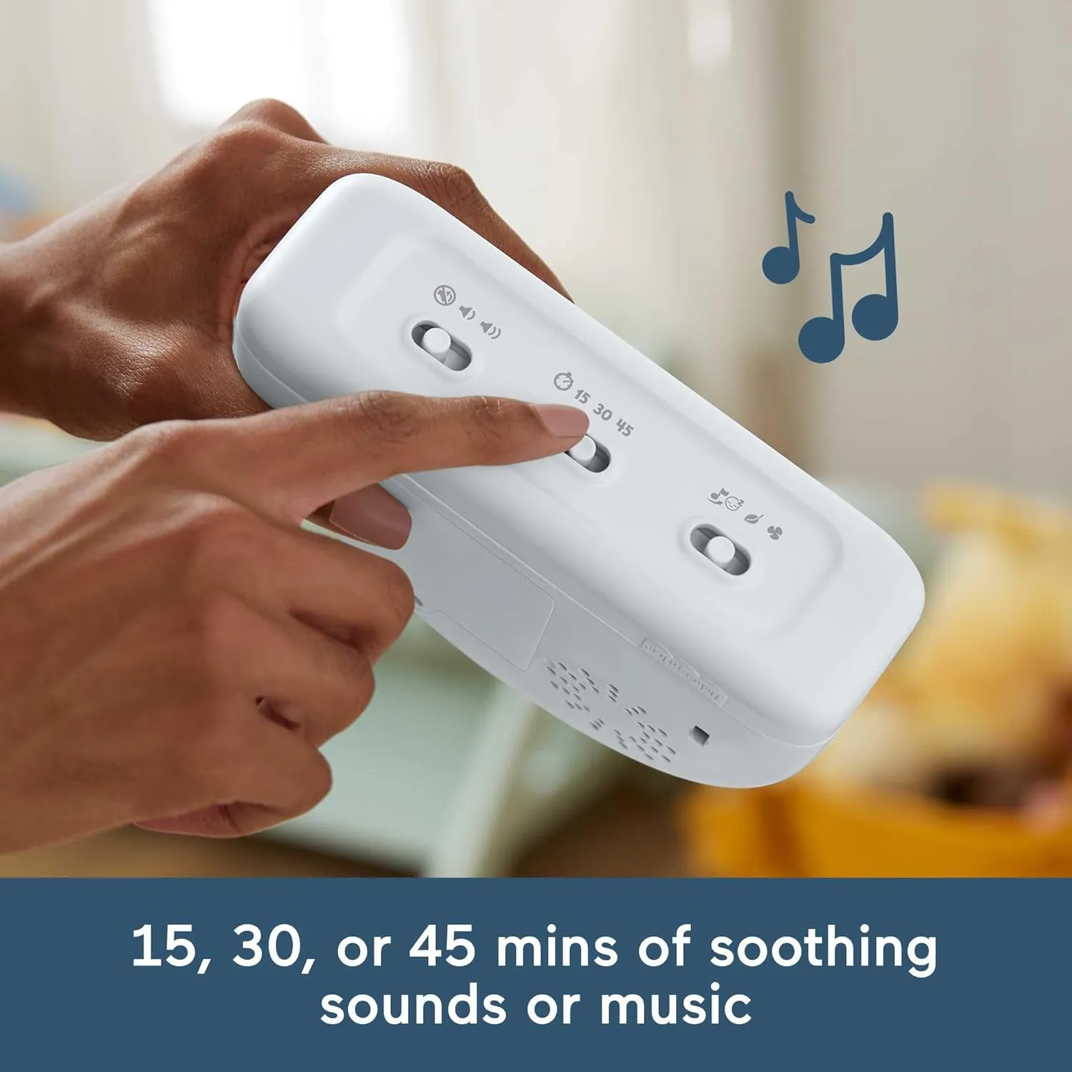 Fisher-Price Baby Toy Soothe & Glow Rainbow Sound Machine Soother with Music Lights & Timers for Newborns Ages 0  Months