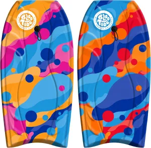Foam Bodyboard 40" | Bodyboards for Recreational Beginners and All Surfing Levels | Contoured Deck and Channel Bottom | for Lake Pool Ocean Beach Wave Riding 2 Pack