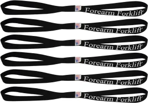 Forearm Forklift FFLH246 LoopHolz Soft Loop Straps for Motorcycles, UTV's, Quads, Generators and Other Equipment for Lengthening Tie-Downs and Bungee Cords, 24-Inch, Pack of 6, Black