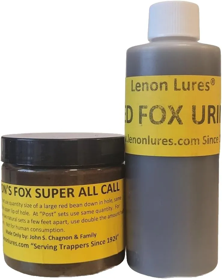 Fox Trappers Special 4 oz Fox Super All Call Lure & 4 oz Fox Urine