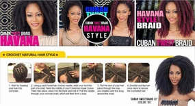 Freetress Equal Synthetic Hair Braids Double Strand Style Cuban Twist Braid 16" (6-PACK, 27)