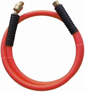 FRITA INC 1315S350-R Master Mechanic Red Rubber Whip Hose, 3/8-inch x 6-feet