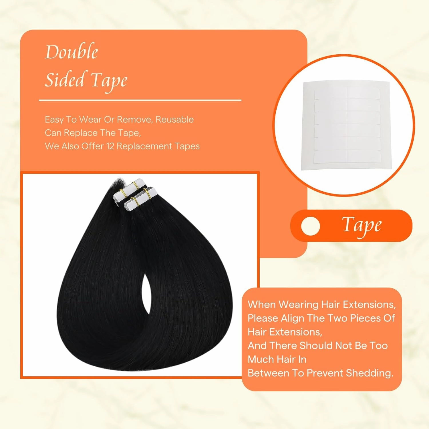 Full Shine Tape in Extensions Color 1 Jet Black Invisible Straight Remy Hair 12 Inch 30g Natural Soft and Silky Hair Extensions Real Human Hair Tape in 20PCS for Women Add Volume