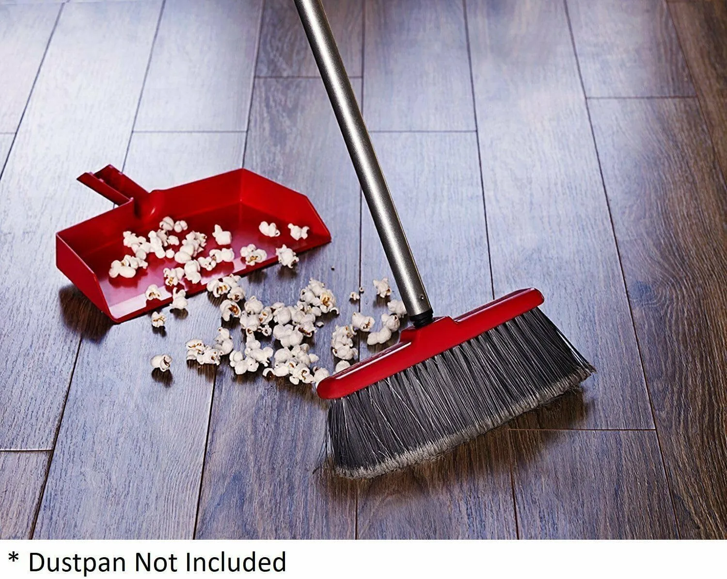 Fuller Broom with adjustable Steel Handle, Red