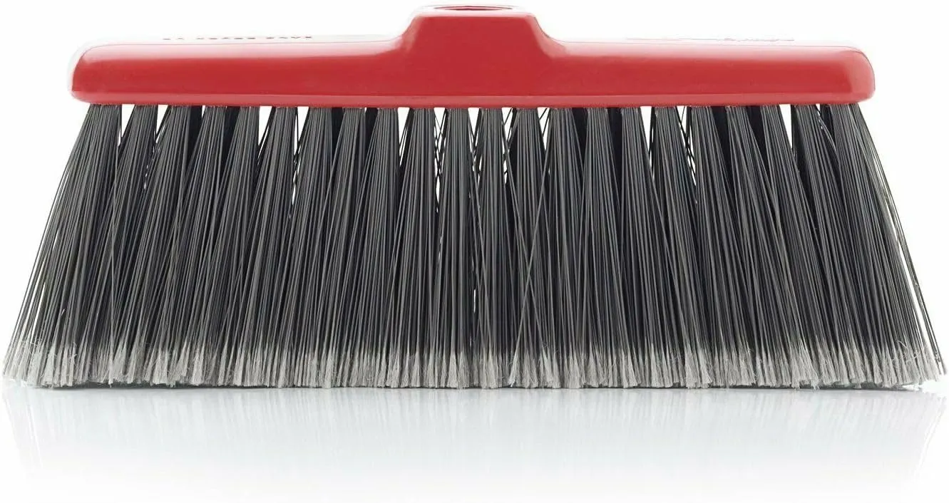 Fuller Broom with adjustable Steel Handle, Red