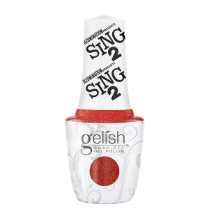 Gelish Holiday Sing 2 Collection (Rosy Rosita) Red Gel Nail Polish - Soak Off, Long-Lasting, Vibrant Color, Professional Quality, High Shine, Chip-Resistant, 0.5 ounce