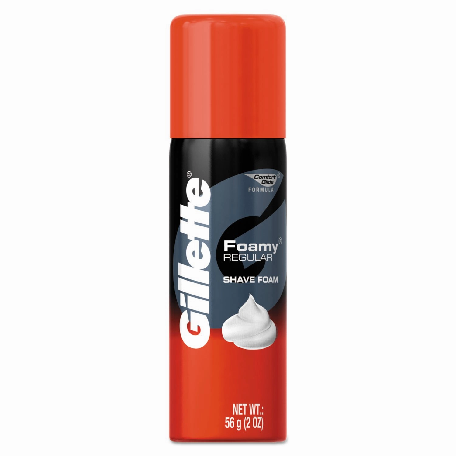 Gillette 14501 Foamy Shave Cream, Original Scent, 2 oz Aerosol, 48/Carton