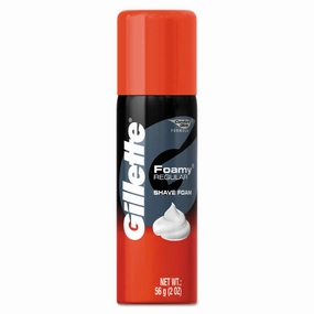Gillette 14501 Foamy Shave Cream, Original Scent, 2 oz Aerosol, 48/Carton