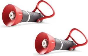 Gilmour 855032-1001 High-Pressure PRO Fireman's Spray Nozzle with Large On/Off, Red/Black 2 Pack
