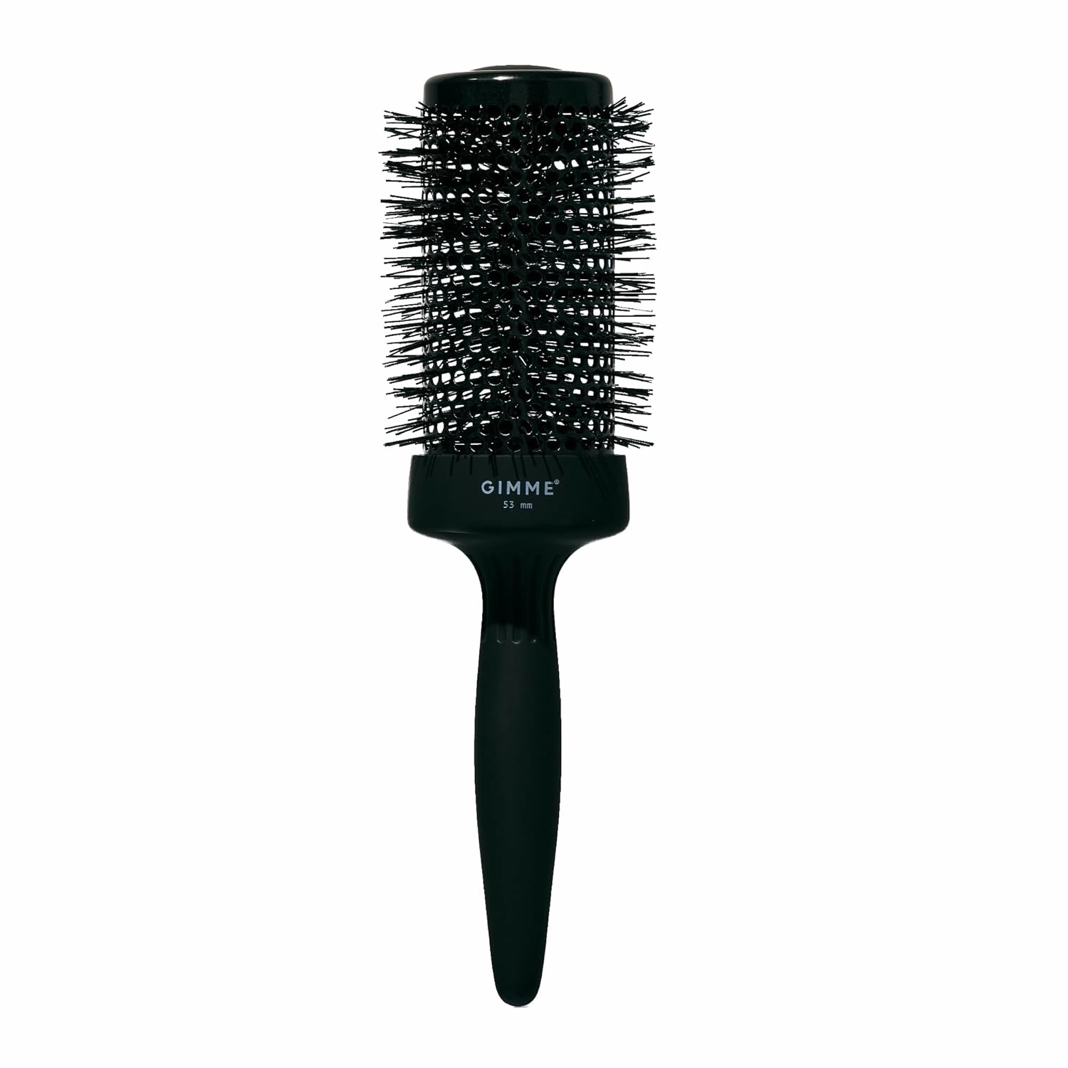Gimme Beauty Large Round Brush - Thermal Blow Out Brush for Drying & Curling - Designed with a Barrel Vent & Heat-Resistant Bristles For Maximum Volume & Shine - Textured Handle for Easier Styling