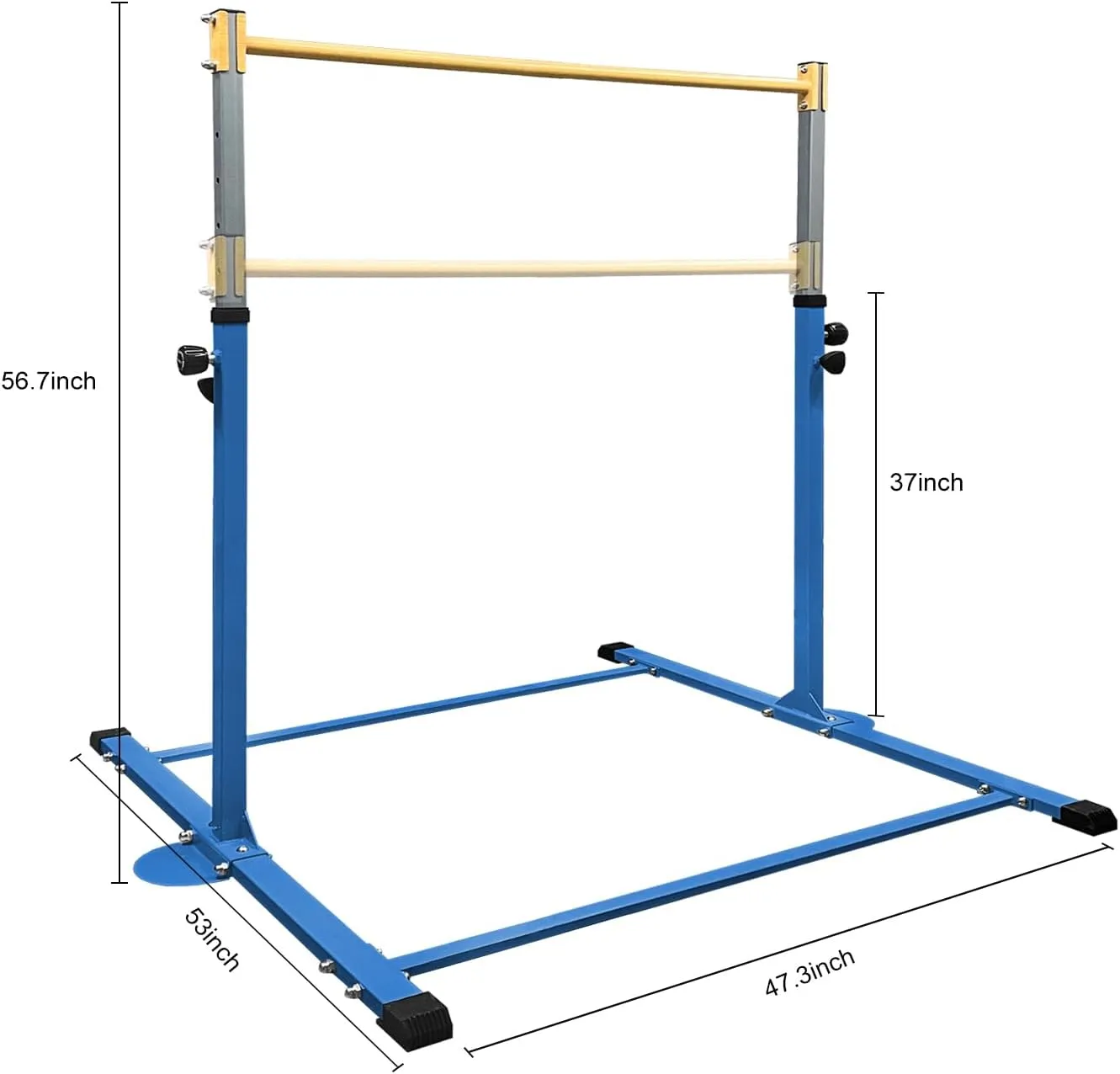 GLANT Gymnastic Kip Bar,Horizontal Bar for Kids Girls Junior,3' to 5' Adjustable Height,Home Gym Equipment,Ideal for Indoor and Home Training,1-4 Levels,300lbs Weight Capacity