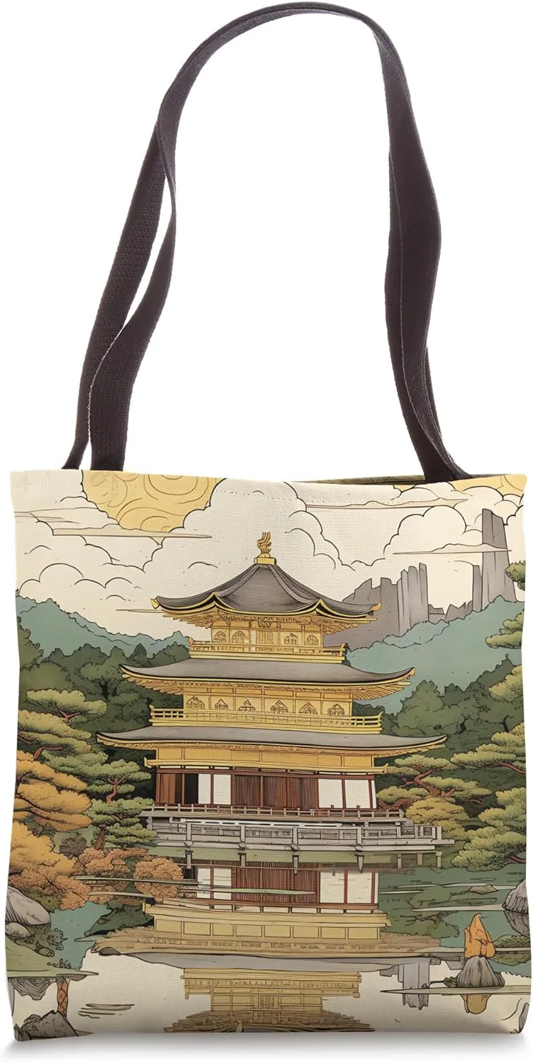 Glistening Zenith Symphony of Elegance in Golden Beauty Tote Bag
