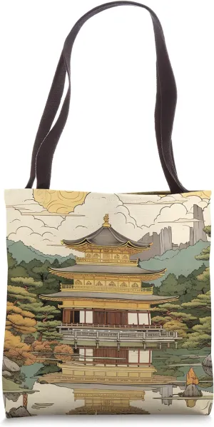 Glistening Zenith Symphony of Elegance in Golden Beauty Tote Bag