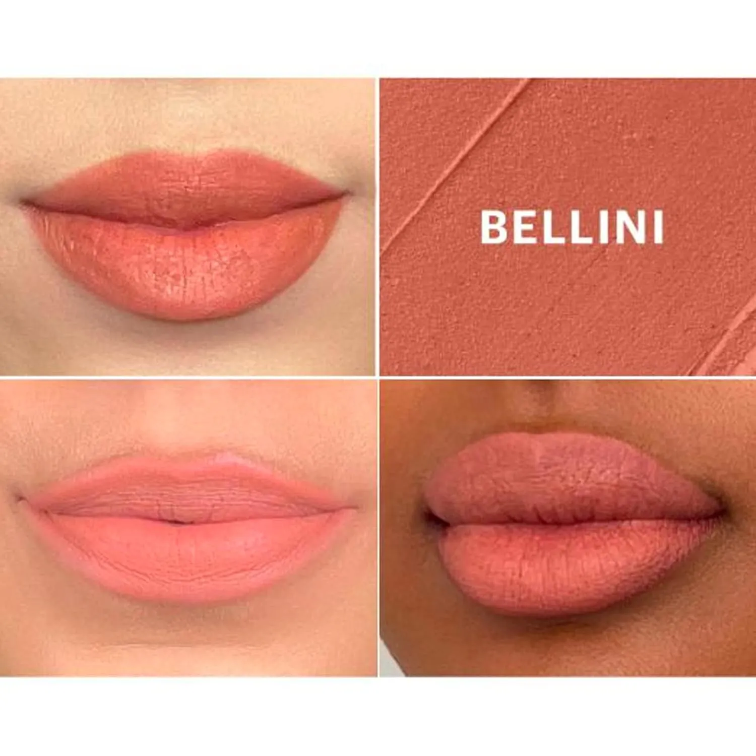 Glo Skin Beauty Suede Matte Lip Crayon (Bellini) - Longwearing Formula Stays On All Day, With Conditioning Shea Butter   Mango Seed Oil for a Velvety Smooth Finish
