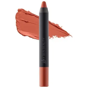 Glo Skin Beauty Suede Matte Lip Crayon (Bellini) - Longwearing Formula Stays On All Day, With Conditioning Shea Butter   Mango Seed Oil for a Velvety Smooth Finish