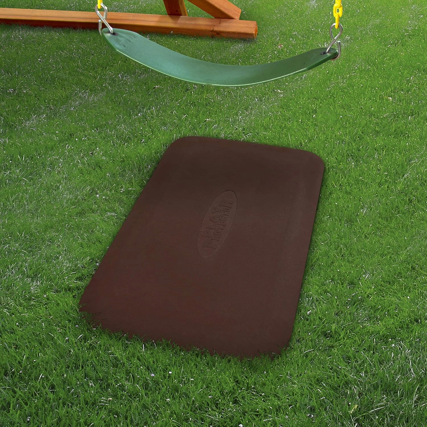 Gorilla Playsets 09-0012-PAIR-R Protective Rubber Mat For Swing Set of 2 Mats), Red