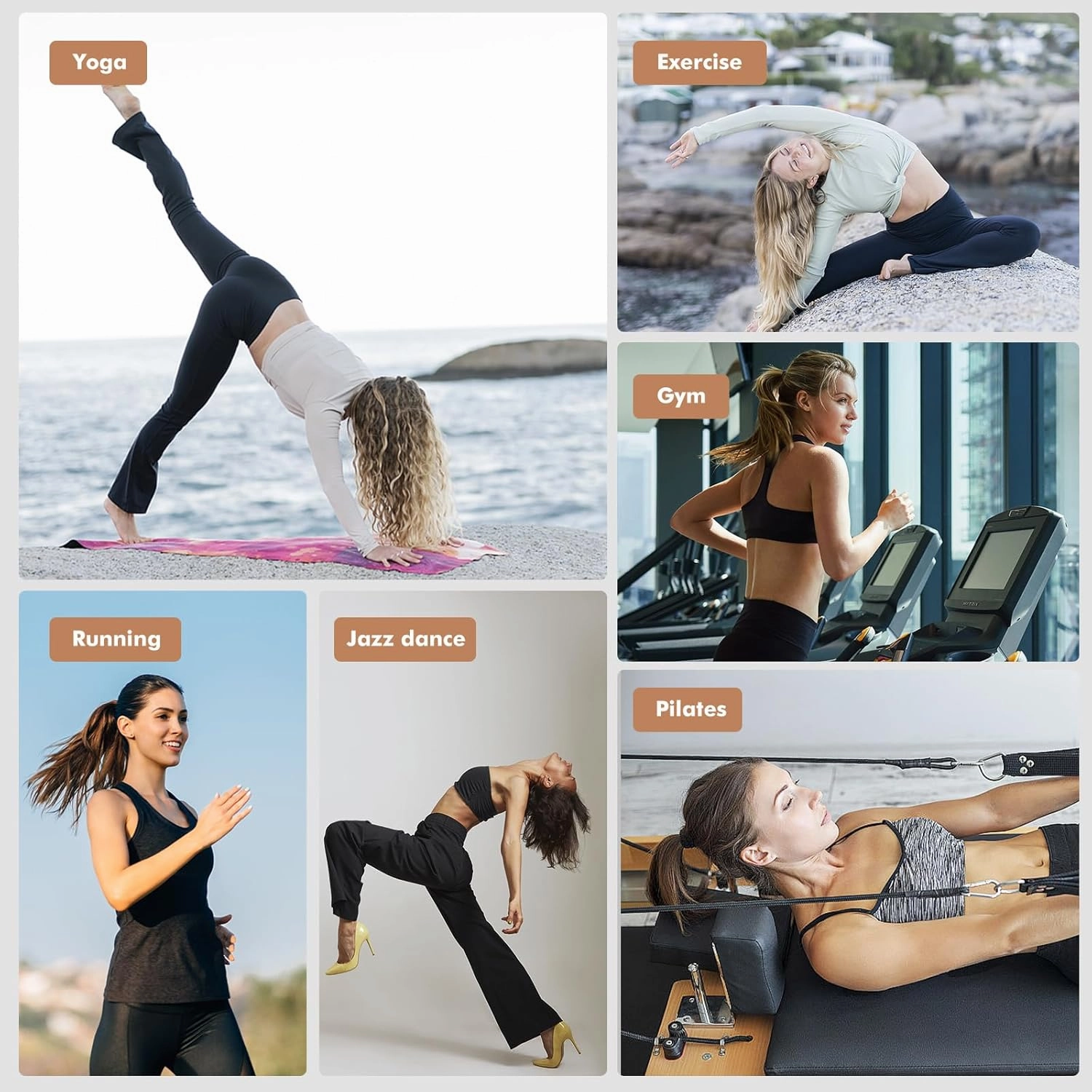 GPY Women’s Bootcut Yoga Pants - Flare Leggings for Women High Waisted Active Leggings Workout Lounge Jazz Dress Pants Black