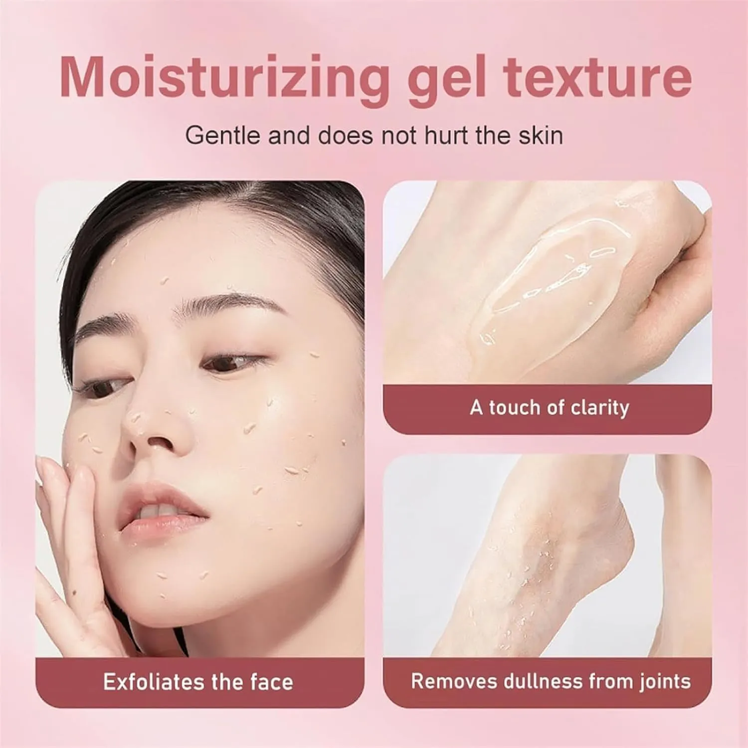 Grantadmit Exfoliating Gel, Miapina Exfoliating Gel, Dpoiex ExfoliatingGel, Face and Body ScrubGel, Deep Cleansing Moisturizing FacialExfoliator for All Skin Types (3pcs)