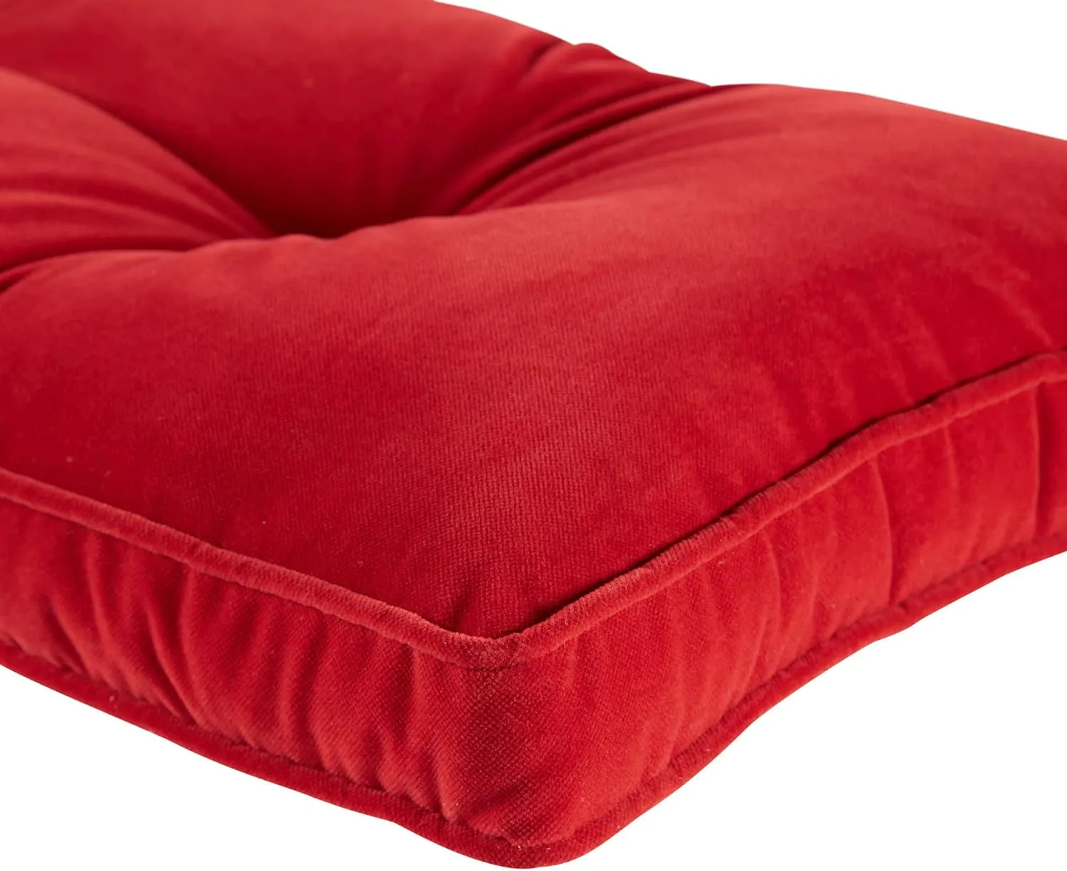 Greendale Home Fashions Hyatt Microfiber 4-Piece Kitchen Nook Cushion Set, Crimson