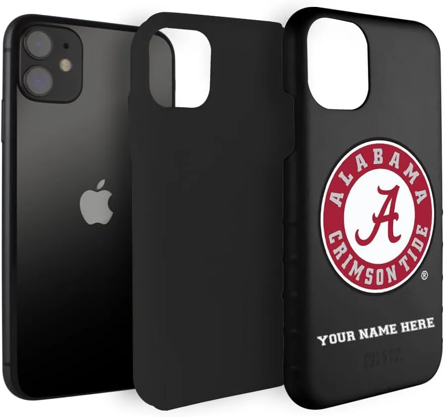 Guard Dog Case Compatible with iPhone 11 - Military Grade - Rugged Two Piece Protection - Collegiate Licensed - Alabama Crimson Tide - Personalized
