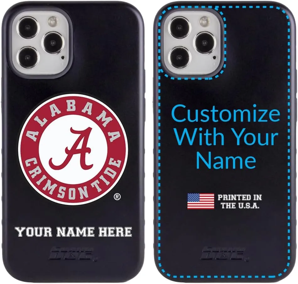 Guard Dog Case Compatible with iPhone 12/12 Pro - Military Grade - Rugged Two Piece Protection - Collegiate Licensed - Alabama Crimson Tide - Personalized
