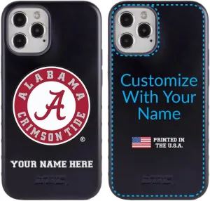 Guard Dog Case Compatible with iPhone 12/12 Pro - Military Grade - Rugged Two Piece Protection - Collegiate Licensed - Alabama Crimson Tide - Personalized