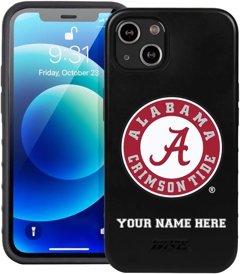 Guard Dog Case Compatible with iPhone 13 - Military Grade - Rugged Two Piece Protection - Collegiate Licensed - Alabama Crimson Tide - Personalized