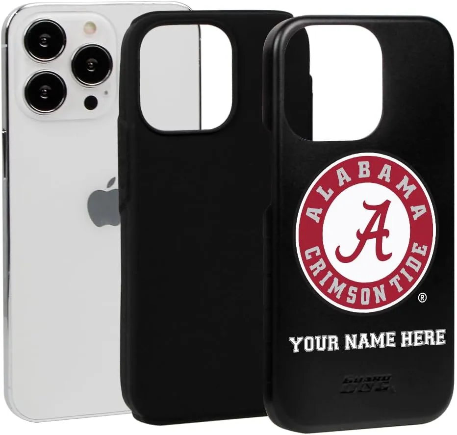 Guard Dog Case Compatible with iPhone 13 Pro - Military Grade - Rugged Two Piece Protection - Collegiate Licensed - Alabama Crimson Tide - Personalized