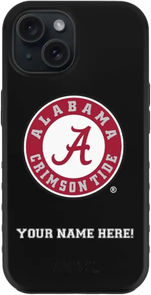 Guard Dog Case Compatible with iPhone 14 Pro - Military Grade - Rugged Two Piece Protection - Collegiate Licensed - Alabama Crimson Tide - Personalized