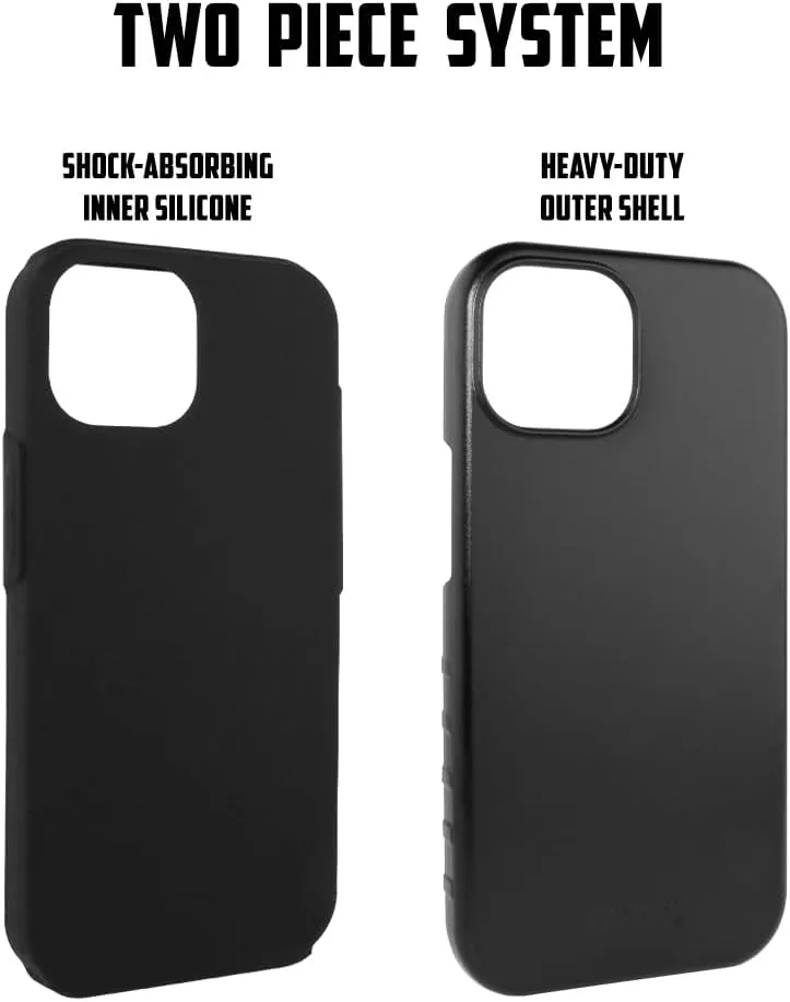 Guard Dog Case Compatible with iPhone 14 Pro - Military Grade - Rugged Two Piece Protection - Collegiate Licensed - Alabama Crimson Tide - Personalized
