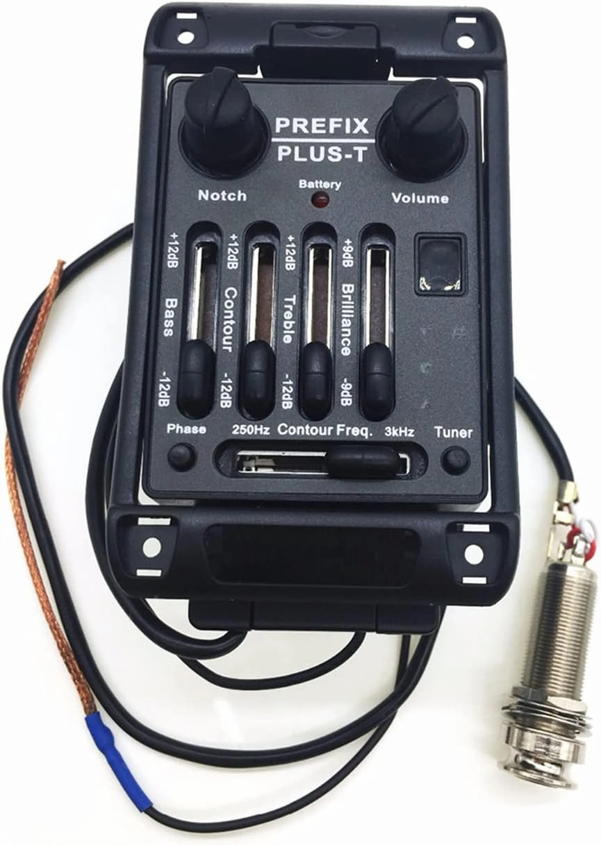 Guitar Pickup Prefix Plus-T Onboard Preamp Matrix Pickup EQ Tuner Soft Piezo Pickup Equalizer System Acoustic Guitar Pickups