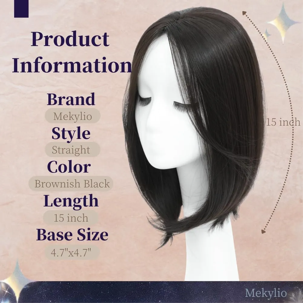 Hair Toppers for Women clip in bangs Large Base Toppers for Women with Thinning Hair Clip Ins Fake Bangs Perfect Solution for Thinning-hair and Stylish Upgrade